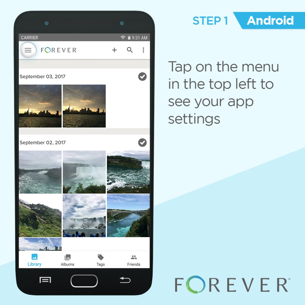 Picture of: How to View Your Uploads on the Android App – Forever Help Center