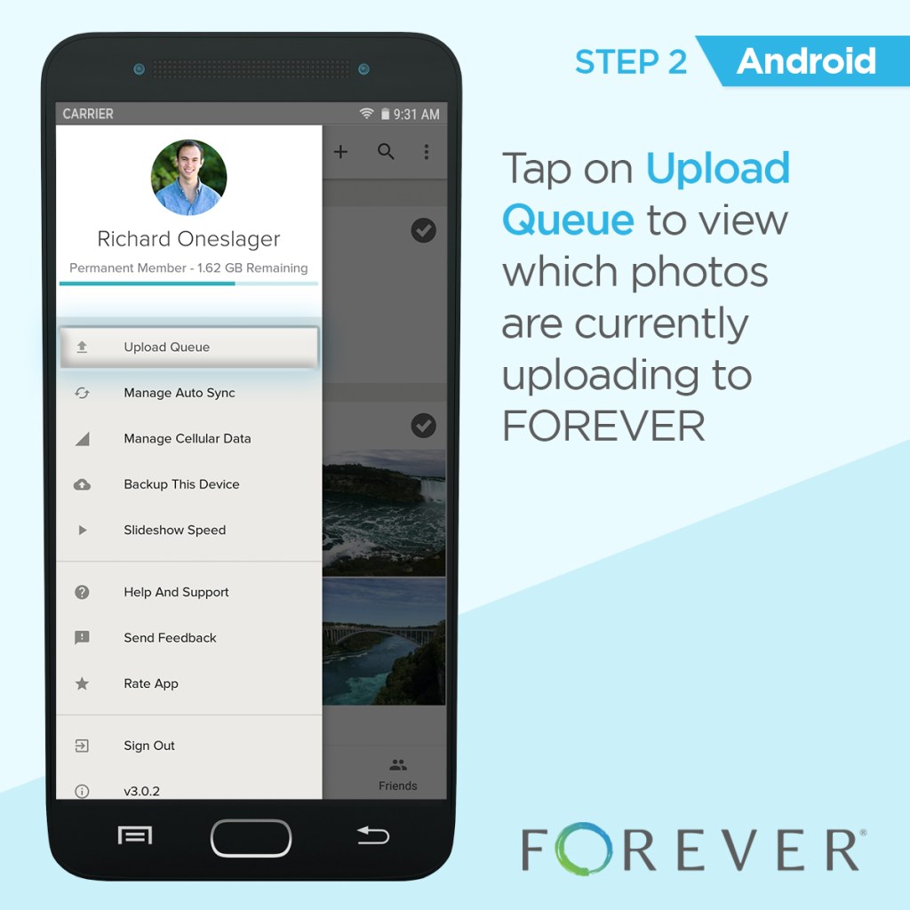 Picture of: How to View Your Uploads on the Android App – Forever Help Center