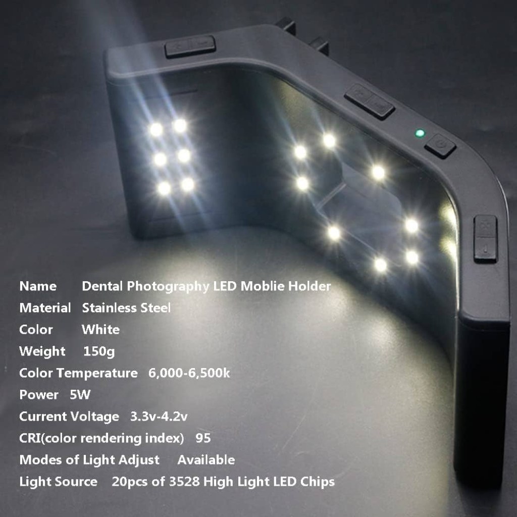 Picture of: K Dental Photography LED Mobile Phone Holder, Mobile Dental